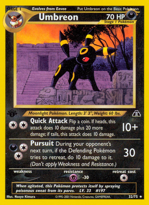 Umbreon (32/75) [Neo Discovery 1st Edition] | Mindsight Gaming