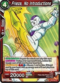 Frieza, No Introductions [BT9-003] | Mindsight Gaming