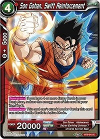 Son Gohan, Swift Reinforcement [BT9-010] | Mindsight Gaming