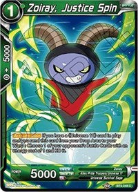 Zoiray, Justice Spin [BT9-048] | Mindsight Gaming