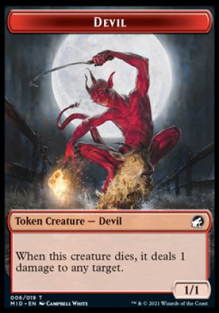 Devil Token [Innistrad: Midnight Hunt Tokens] | Mindsight Gaming