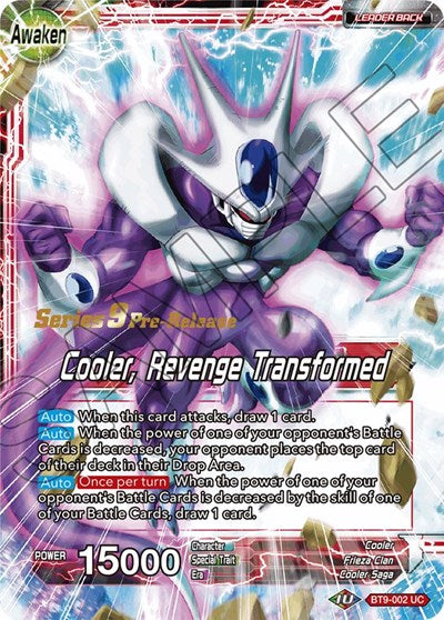 Cooler // Cooler, Revenge Transformed (Universal Onslaught) [BT9-002] | Mindsight Gaming
