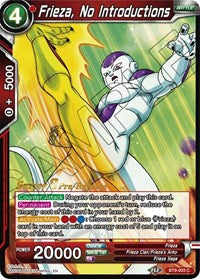 Frieza, No Introductions (Universal Onslaught) [BT9-003] | Mindsight Gaming