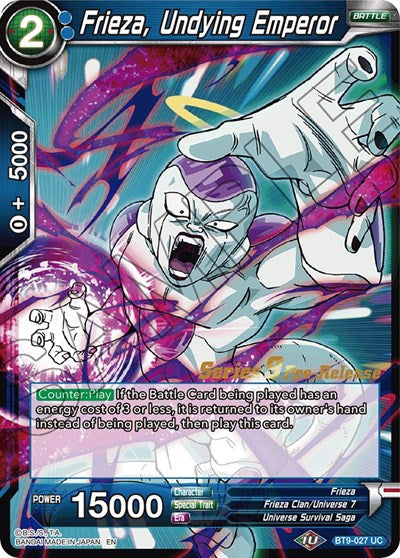 Frieza, Undying Emperor (Universal Onslaught) [BT9-027] | Mindsight Gaming