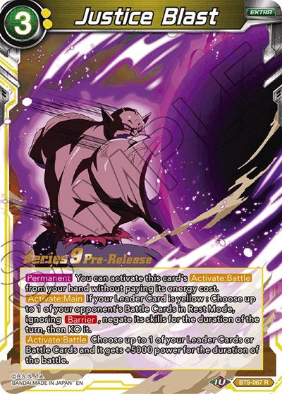 Justice Blast (Universal Onslaught) [BT9-067] | Mindsight Gaming