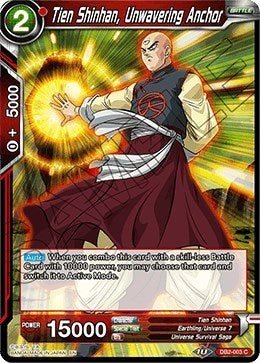 Tien Shinhan, Unwavering Anchor [DB2-003] | Mindsight Gaming