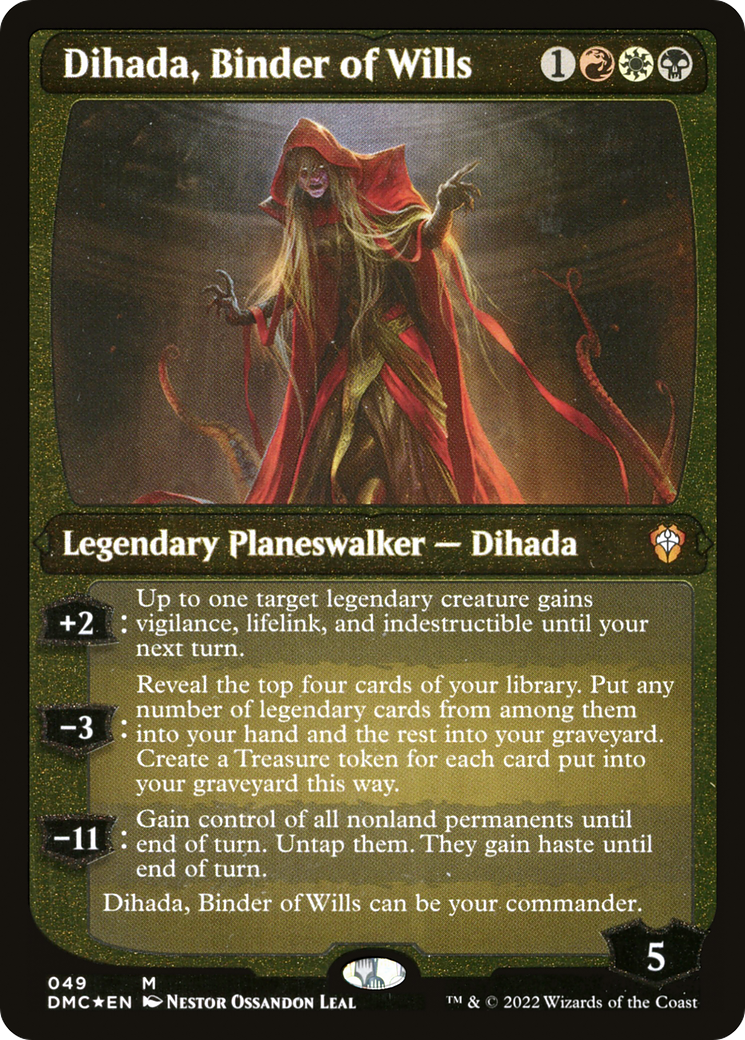 Dihada, Binder of Wills (Showcase Display Commander) [Dominaria United Commander] | Mindsight Gaming