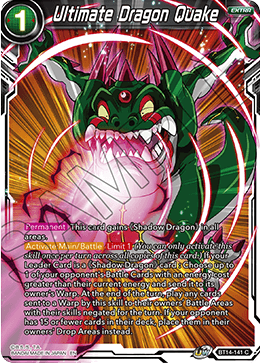 Ultimate Dragon Quake (BT14-141) [Cross Spirits] | Mindsight Gaming