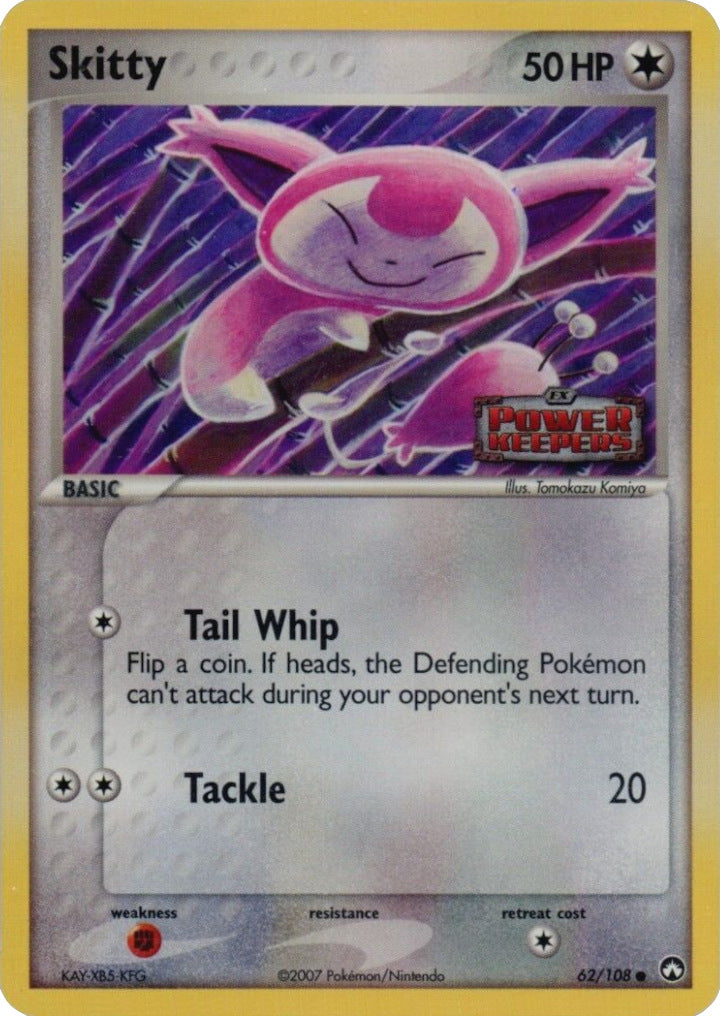 Skitty (62/108) (Stamped) [EX: Power Keepers] | Mindsight Gaming