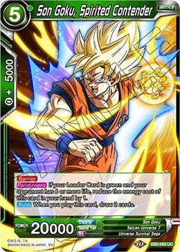 Son Goku, Spirited Contender [DB2-065] | Mindsight Gaming