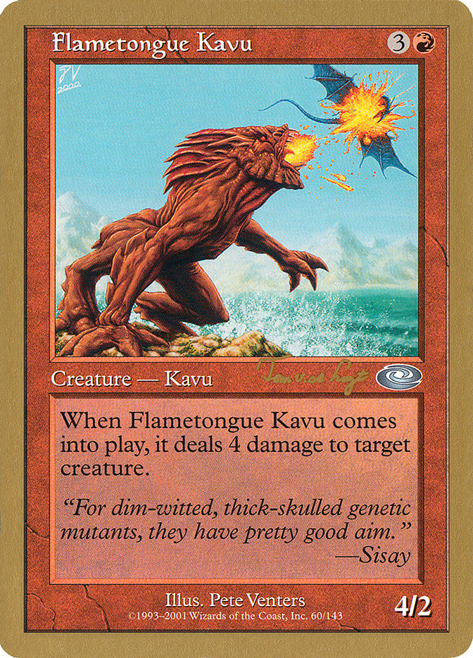 Flametongue Kavu (Tom van de Logt) [World Championship Decks 2001] | Mindsight Gaming