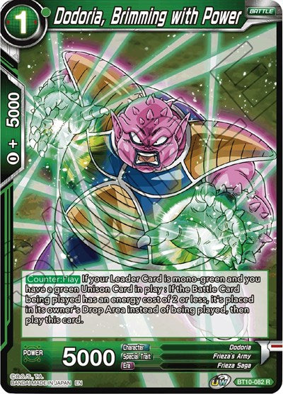 Dodoria, Brimming with Power [BT10-082] | Mindsight Gaming