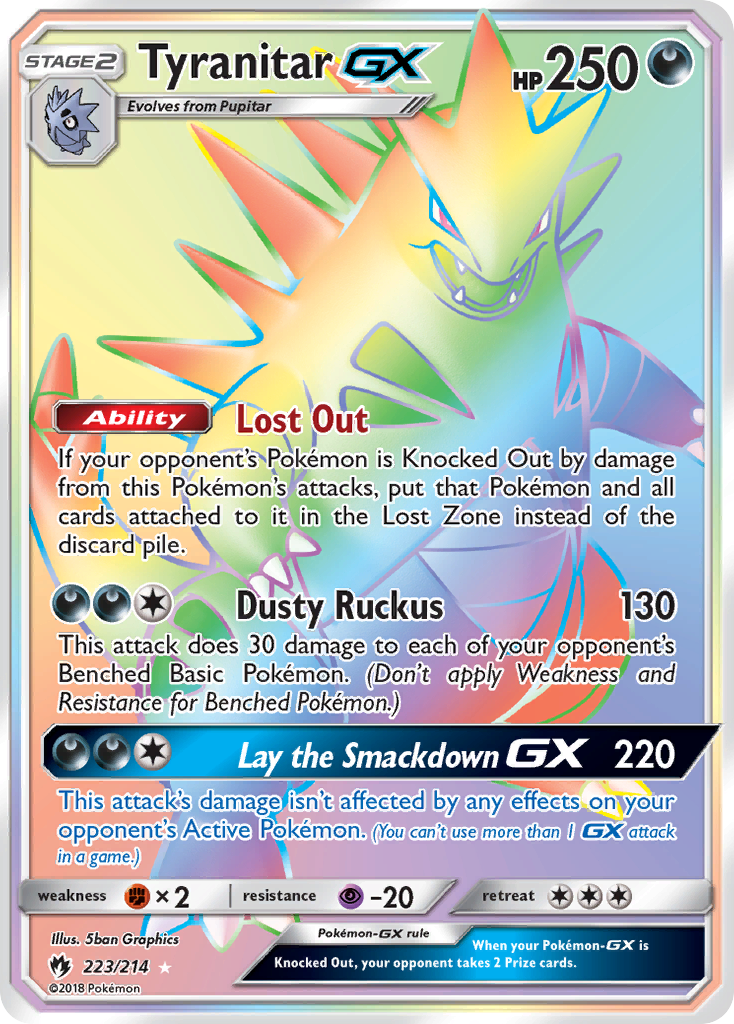 Tyranitar GX (223/214) [Sun & Moon: Lost Thunder] | Mindsight Gaming