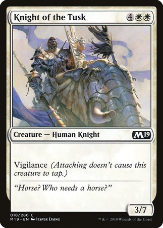 Knight of the Tusk [Core Set 2019] | Mindsight Gaming