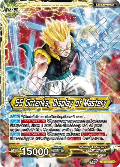 Gotenks // SS Gotenks, Display of Mastery [BT10-092] | Mindsight Gaming