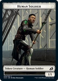 Human Soldier (004) // Zombie Double-sided Token [Commander 2020] | Mindsight Gaming