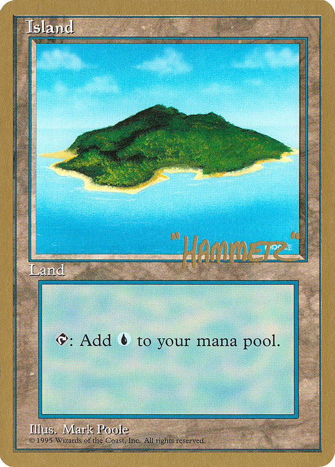 Island (shr367) (Shawn "Hammer" Regnier) [Pro Tour Collector Set] | Mindsight Gaming