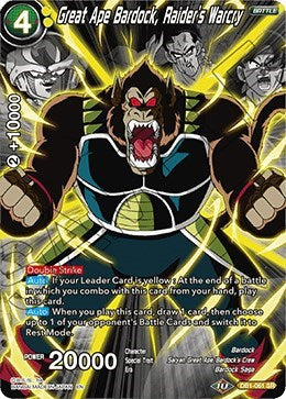 Great Ape Bardock, Raider's Warcry (Alternate Art) [DB1-061] | Mindsight Gaming