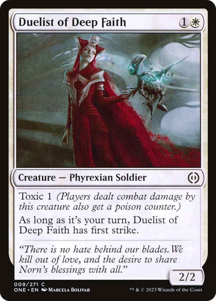 Duelist of Deep Faith [Phyrexia: All Will Be One] | Mindsight Gaming