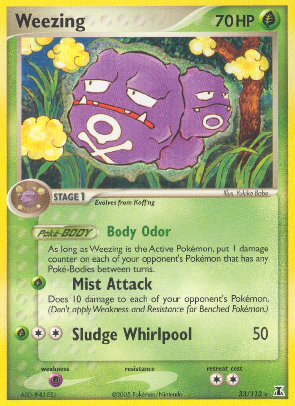 Weezing (33/113) [EX: Delta Species] | Mindsight Gaming