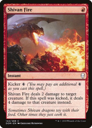 Shivan Fire [Dominaria] | Mindsight Gaming