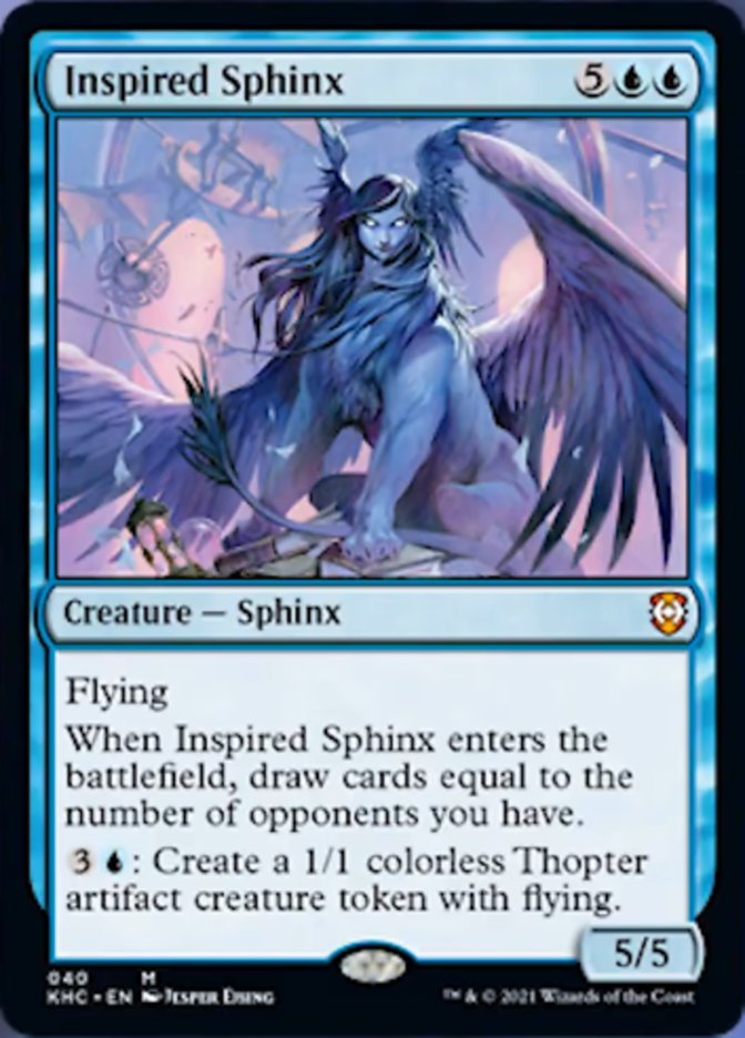 Inspired Sphinx [Kaldheim Commander] | Mindsight Gaming