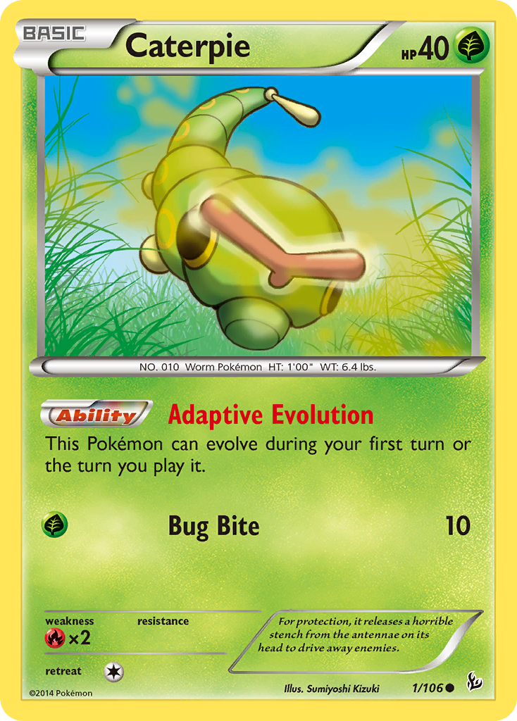 Caterpie (1/106) [XY: Flashfire] | Mindsight Gaming