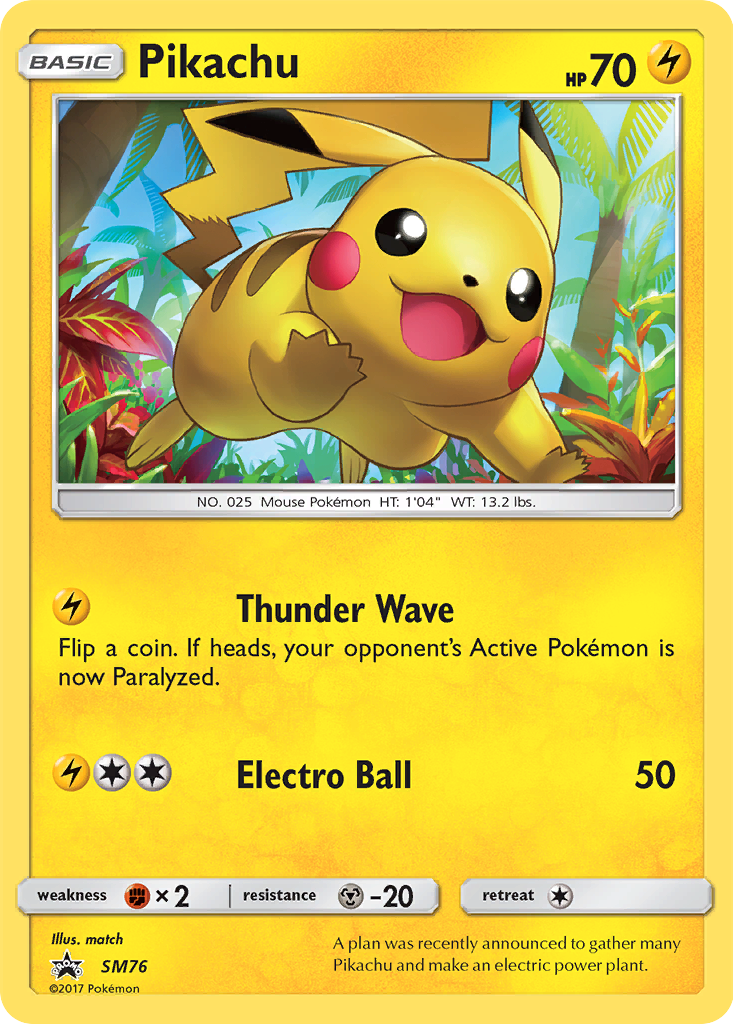 Pikachu (SM76) [Sun & Moon: Black Star Promos] | Mindsight Gaming