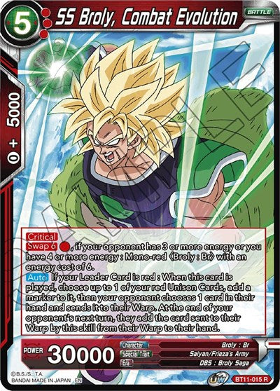 SS Broly, Combat Evolution [BT11-015] | Mindsight Gaming