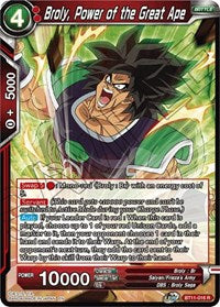 Broly, Power of the Great Ape [BT11-016] | Mindsight Gaming