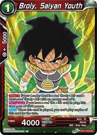 Broly, Saiyan Youth [BT11-018] | Mindsight Gaming