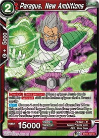 Paragus, New Ambitions [BT11-022] | Mindsight Gaming