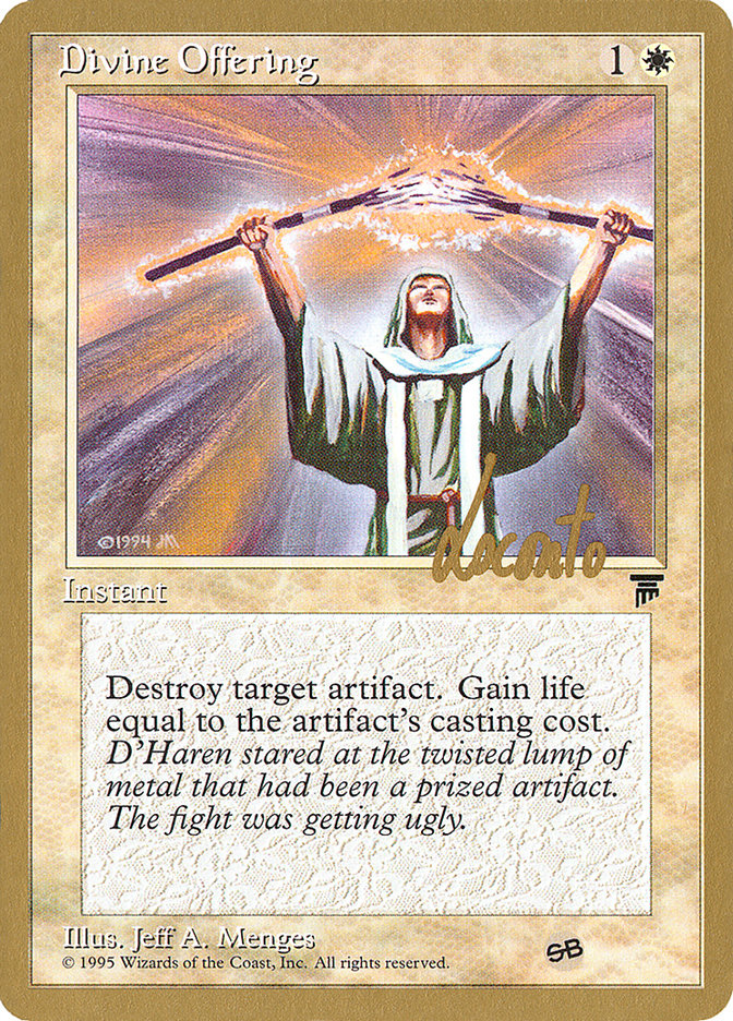 Divine Offering (Michael Loconto) (SB) [Pro Tour Collector Set] | Mindsight Gaming