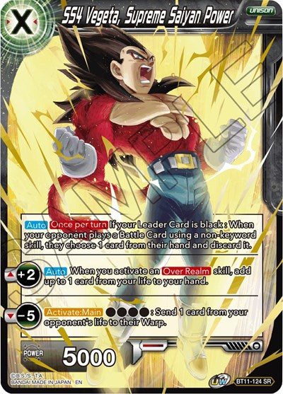 SS4 Vegeta, Supreme Saiyan Power [BT11-124] | Mindsight Gaming