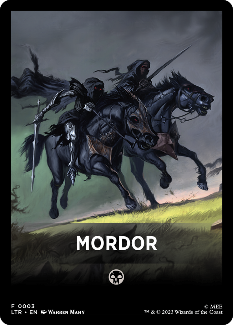 Mordor Theme Card [The Lord of the Rings: Tales of Middle-Earth Tokens] | Mindsight Gaming