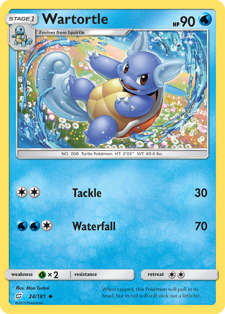 Wartortle (24/181) [Sun & Moon: Team Up] | Mindsight Gaming