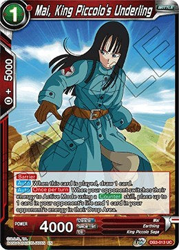 Mai, King Piccolo's Underling [DB3-013] | Mindsight Gaming