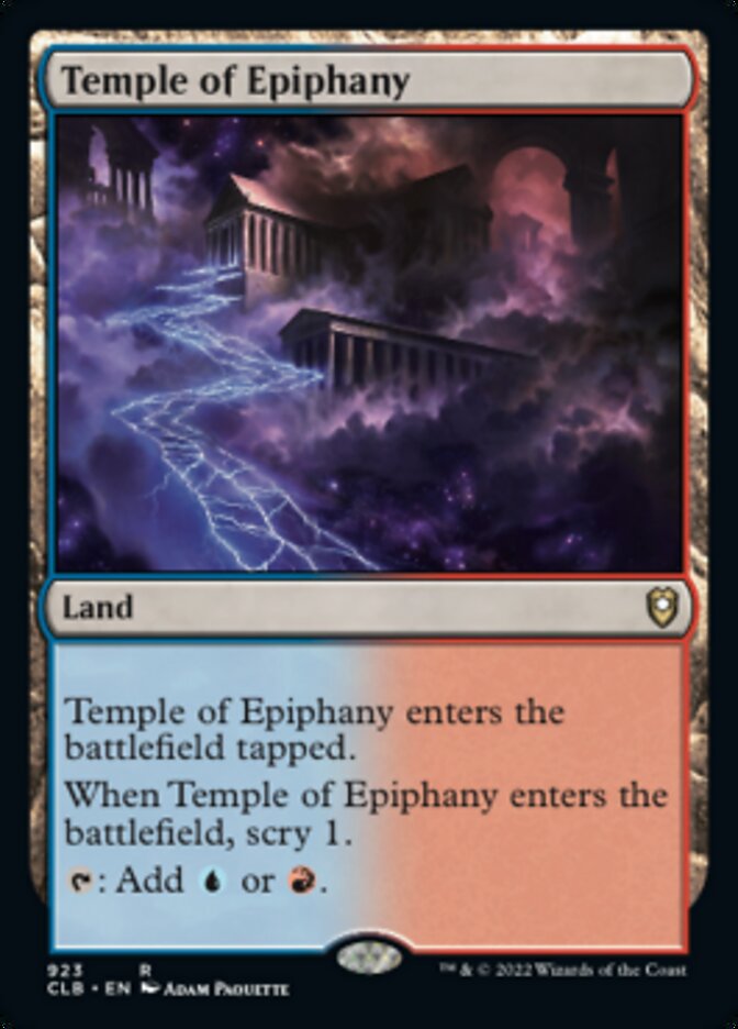 Temple of Epiphany [Commander Legends: Battle for Baldur's Gate] | Mindsight Gaming