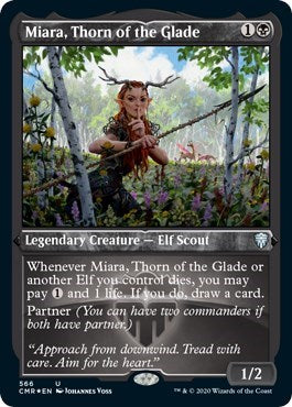 Miara, Thorn of the Glade (Foil Etched) [Commander Legends] | Mindsight Gaming