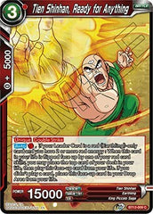 Tien Shinhan, Ready for Anything [BT12-009] | Mindsight Gaming