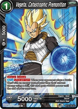 Vegeta, Catastrophic Premonition [BT12-132] | Mindsight Gaming