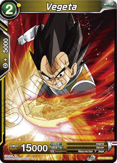 Vegeta [BT12-093] | Mindsight Gaming