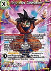 Ginyu, a New Transformation [BT12-088] | Mindsight Gaming