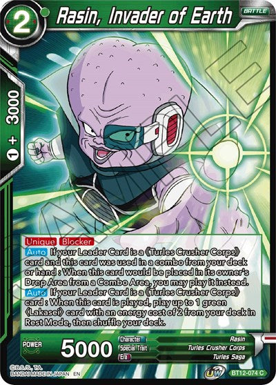 Rasin, Invader of Earth [BT12-074] | Mindsight Gaming