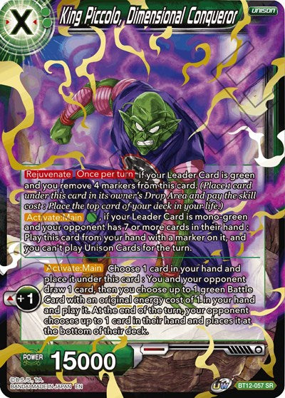 King Piccolo, Dimensional Conqueror [BT12-057] | Mindsight Gaming