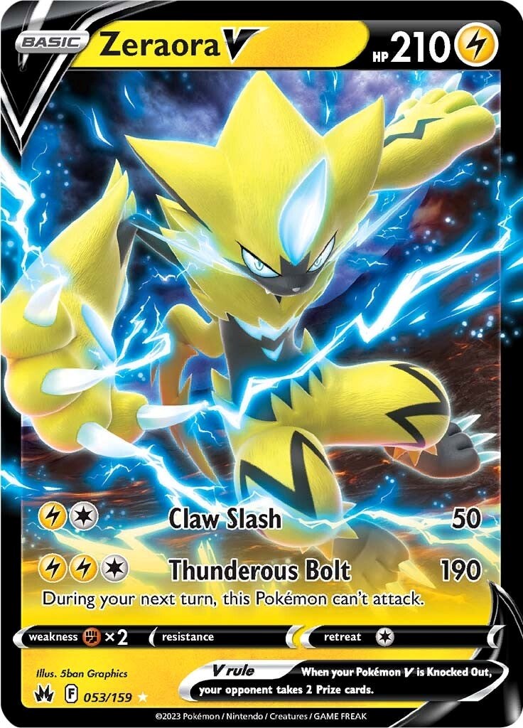 Zeraora V (053/159) [Sword & Shield: Crown Zenith] | Mindsight Gaming