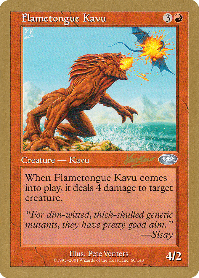 Flametongue Kavu (Sim Han How) [World Championship Decks 2002] | Mindsight Gaming