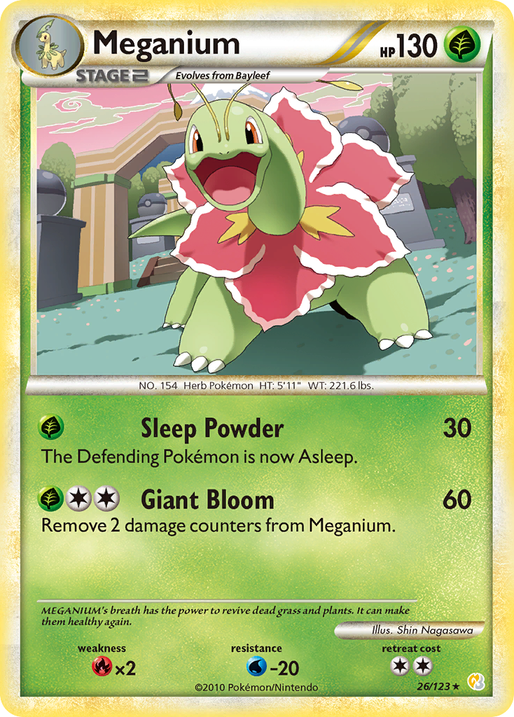 Meganium (26/123) [HeartGold & SoulSilver: Base Set] | Mindsight Gaming