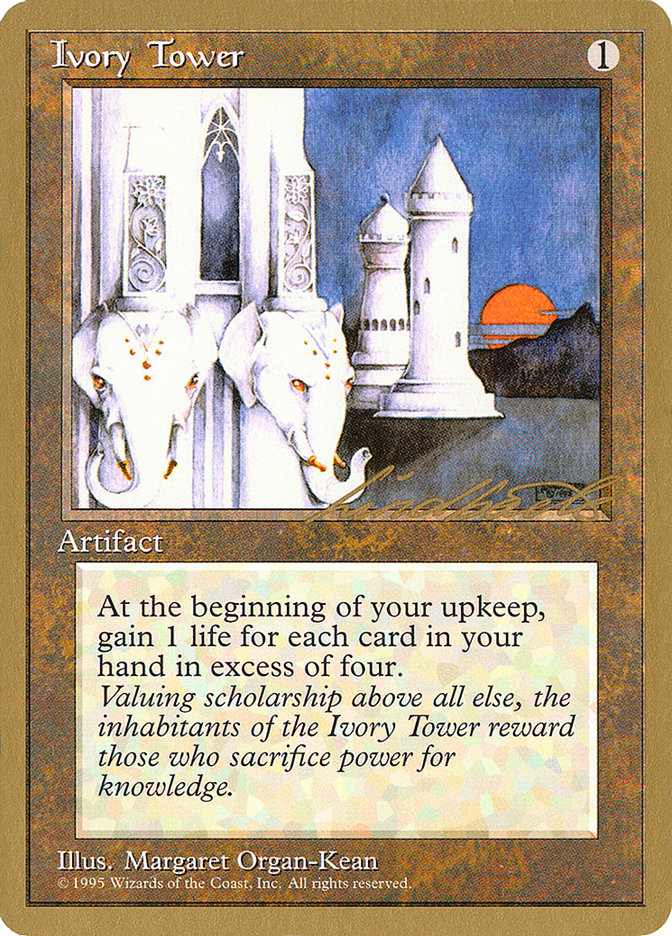 Ivory Tower (Leon Lindback) [Pro Tour Collector Set] | Mindsight Gaming