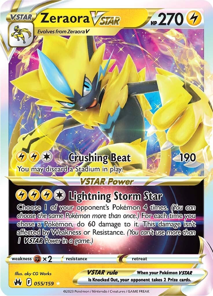 Zeraora VSTAR (055/159) [Sword & Shield: Crown Zenith] | Mindsight Gaming